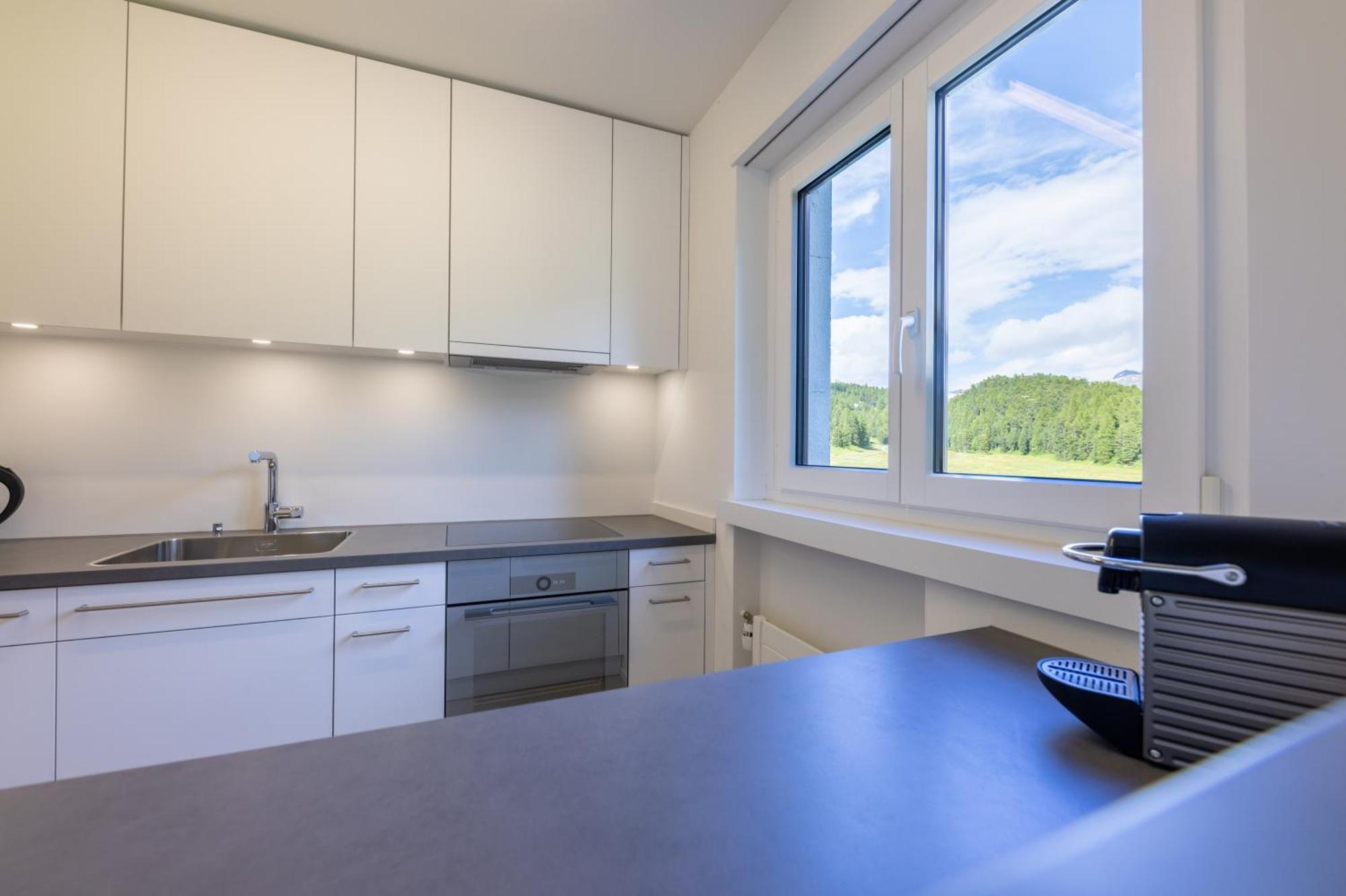 Cosy Apartment Facing Piz Rosatsch St. Moritz Kültér fotó